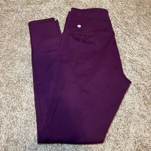 SOLD Zella Maroon High-Waisted Leggings